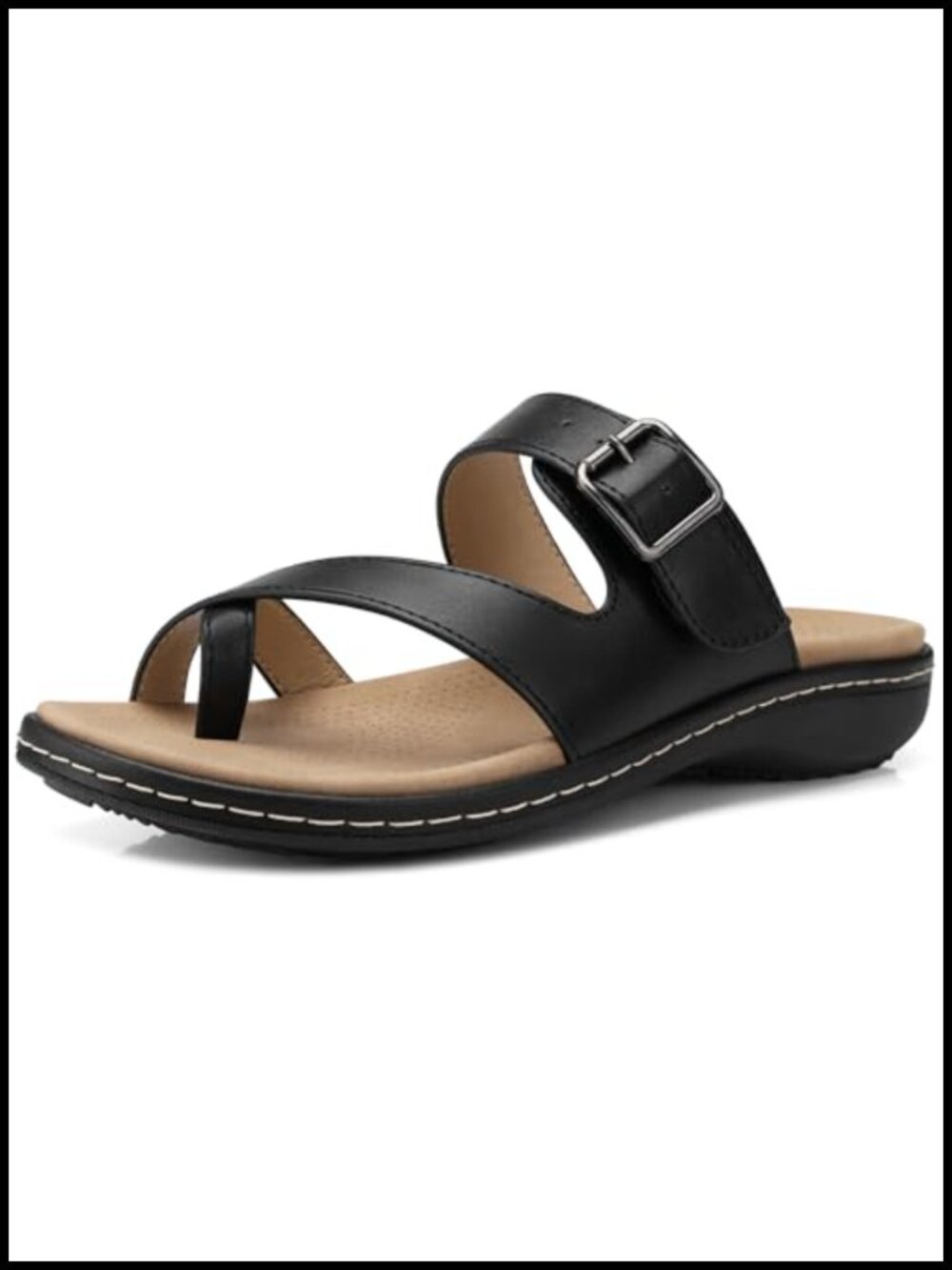 Women's Cushioned Arch Support Slide Sandals Non-Slip Open Toe